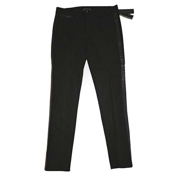 NWT BANANA REPUBLIC SLOAN BLACK SLIM ANKLE FIT STRETCH PANTS SIZE 2 - Picture 1 of 11